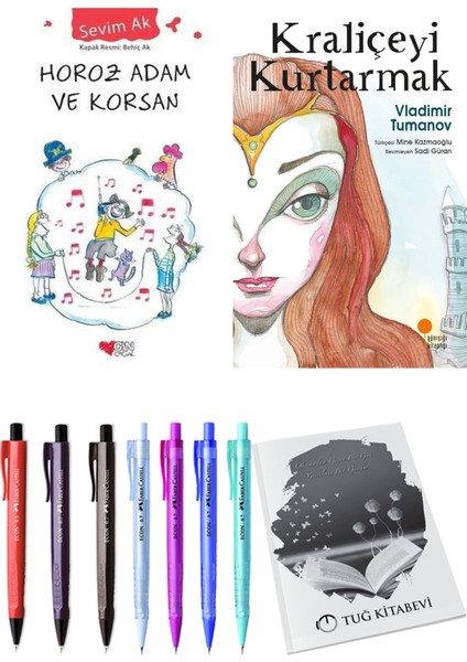 Kraliçeyi Kurtarmak ve Horoz Adam ve Korsan 2'li Set + Hediyeli