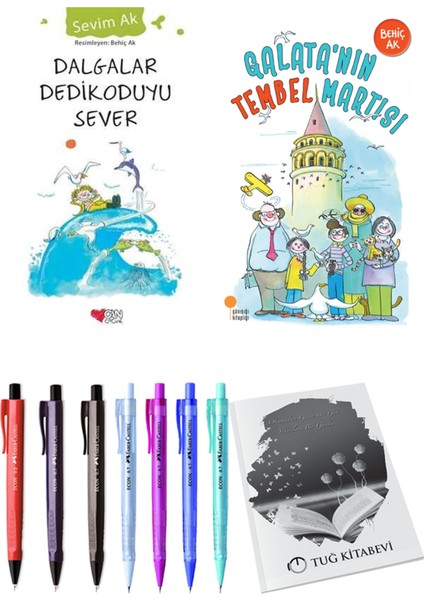 Galata'nın Tembel Martısı ve Dalgalar Dedikoduyu Sever 2'li Set + Hediyeli