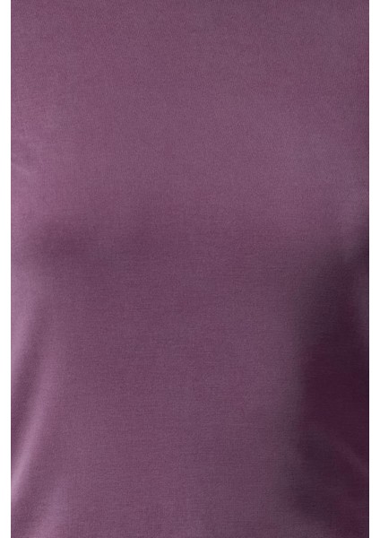 Kadın Moda Şık Üst Giyim Regular Kayık Yaka Regular Kalıp Örme %100 Modal Normal Kalıp Bluz fırsatları
