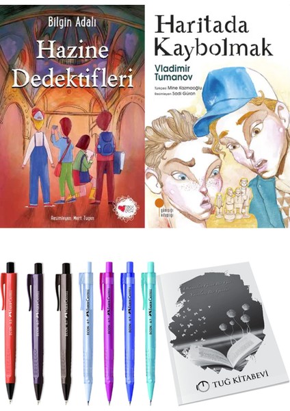 Haritada Kaybolmak ve Hazine Dedektifleri 2li Set + Hediyeli