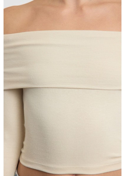 Stil Kadın Kısa Esnek Bluz Crop Örme Slim Kalıp fırsatları