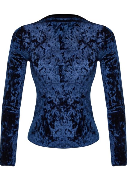 Stil Kadın Kadife Fit Kollu Bluz Regular Örme Slim Kalıp modelleri