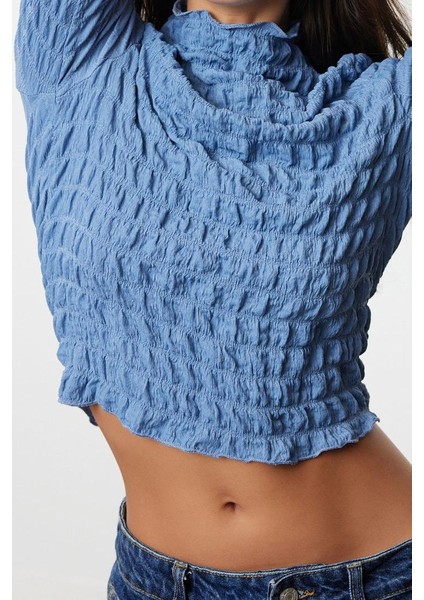 Stil Kadın Dokulu Fitted Vücuda Oturan Esnek Bluz Regular Örme Slim Kalıp fiyatları