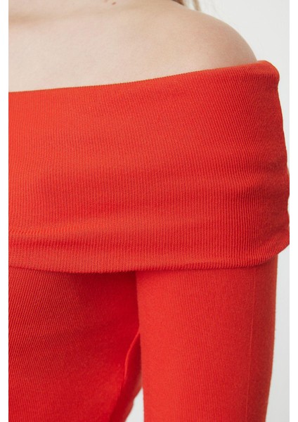 Stil Kadın Kısa Esnek Bluz Crop Örme Slim Kalıp fırsatları