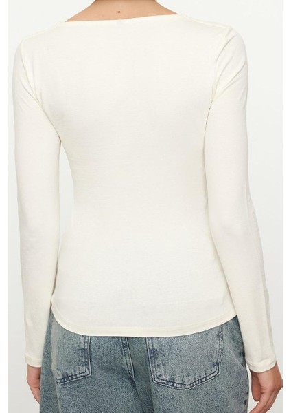 Stil Kadın Pamuklu Fit Ince Bluz Regular Örme Slim Kalıp fırsatları