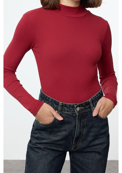 Stil Kadın 2li Paket Fitilli Fitted Vücuda Oturan Kol Esnek Bluz Regular Örme Slim Kalıp fırsatları