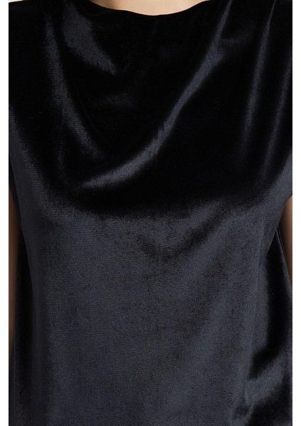 Stil Kadın Vatka ve Büzgü Drape Detaylı Bluz Regular Örme Regular Kalıp Ay Kol fiyatları