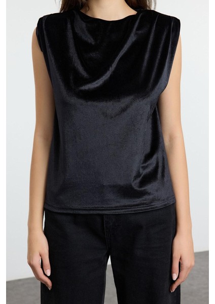 Stil Kadın Vatka ve Büzgü Drape Detaylı Bluz Regular Örme Regular Kalıp Ay Kol modelleri