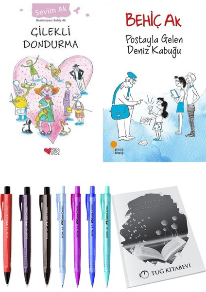Postayla Gelen Deniz Kabuğu ve Çilekli Dondurma 2li Set