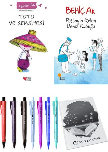 Postayla Gelen Deniz Kabuğu ve Toto ve Şemsiyesi 2li Set