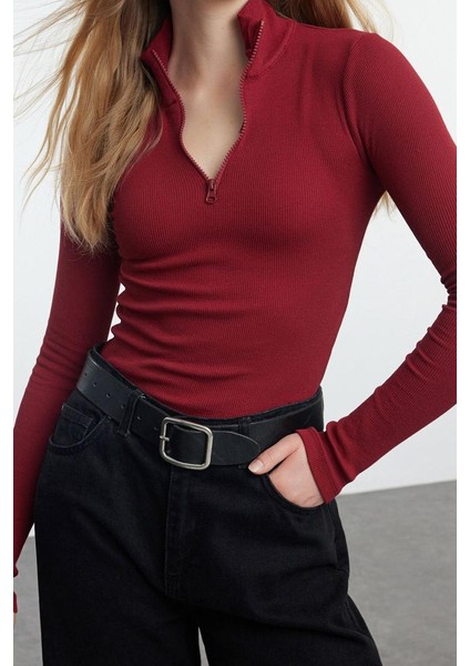 Stil Kadın Fitted Vücuda Oturan Esnek Bluz Örme Slim Kalıp fiyatları