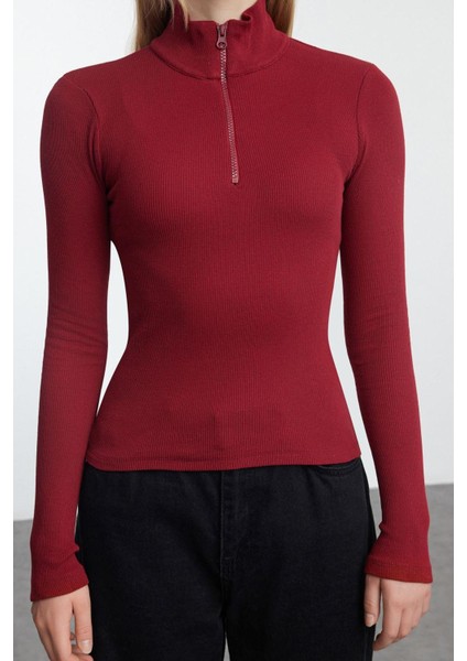 Stil Kadın Fitted Vücuda Oturan Esnek Bluz Örme Slim Kalıp modelleri