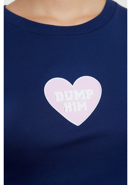 Stil Kadın Baskılı Kısa Fitted Vücuda Oturan Bluz Crop Örme Slim Kalıp fırsatları