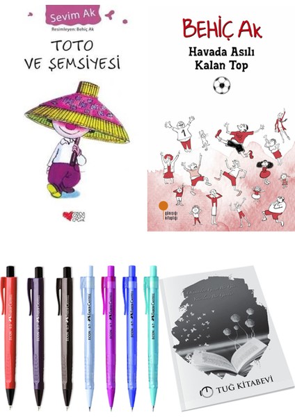 Havada Asılı Kalan Top ve Toto ve Şemsiyesi 2li Set