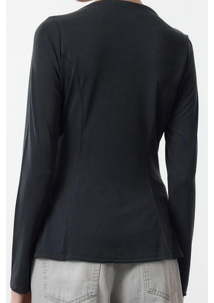 Stil Kadın Care Collection Modal Nervürlü Normal Kalıp Bluz Regular Örme Slim Fit Kalıp indirimleri