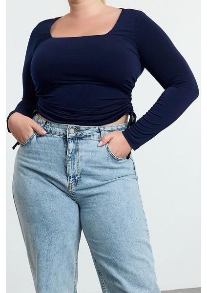 Stil Kadın Sandy Bluz Regular Örme Fitted Kalıp Büyük Beden fiyatları
