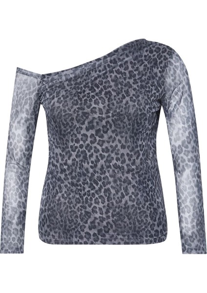 Stil Kadın Mesh Bluz Regular Örme Slim Kalıp Büyük Beden modelleri