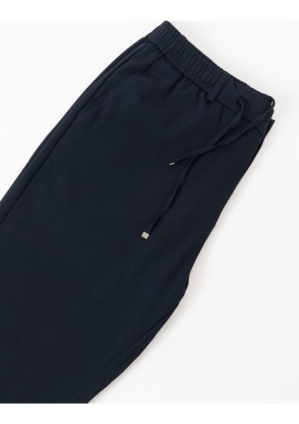 Erkek Lacivert Yandan Cepli Bağcıklı Beli Lastikli Kemerli 969 Jogger Pantolon fırsatları