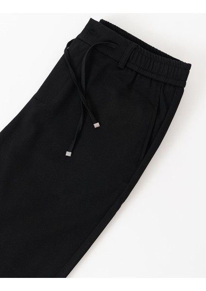 Erkek Siyah Yandan Cepli Bağcıklı Beli Lastikli Kemerli 969 Jogger Pantolon fırsatları