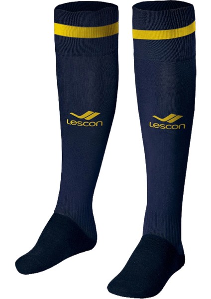 La-2172 Lacivert Sarı Futbol Çorabı 40-45 Numara