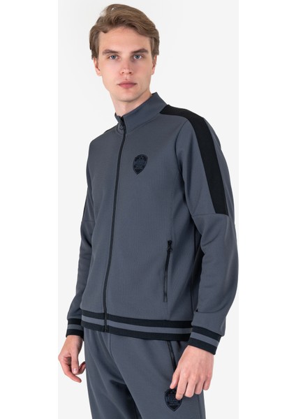 Antrasit Erkek Fermuarlı Sweatshirt 23N-1124 fiyatları