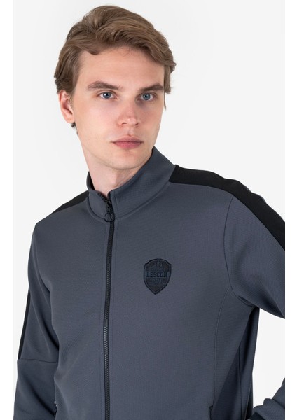 Antrasit Erkek Fermuarlı Sweatshirt 23N-1124 fırsatları