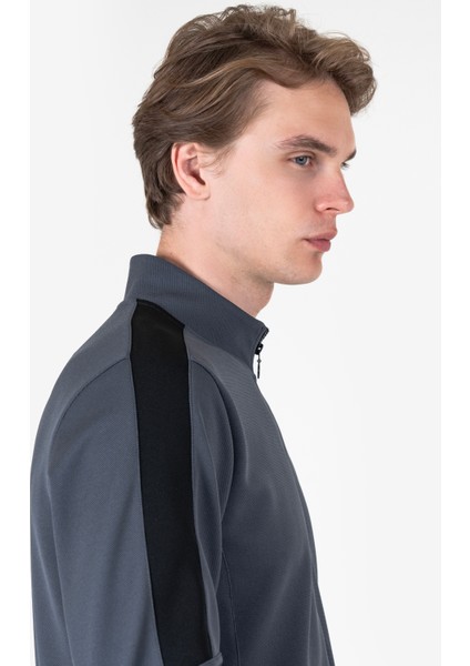 Antrasit Erkek Fermuarlı Sweatshirt 23N-1124 indirimleri