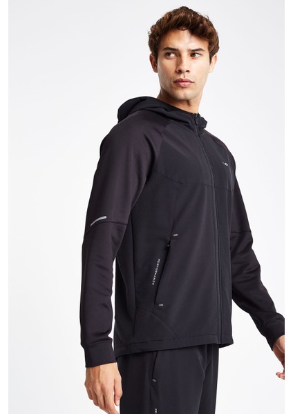 24N-1115 Erkek Fermuarlı Kapşonlu Üst fırsatları