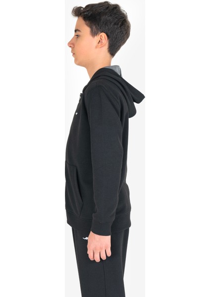Siyah Çocuk Fermuarlı Kapüşonlu Sweatshirt 23S-3226-23N modelleri