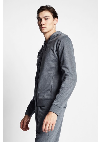 K.gri Melanj Erkek Fermuarlı Kapüşonlu Sweatshirt 23S-1241-23N fiyatları