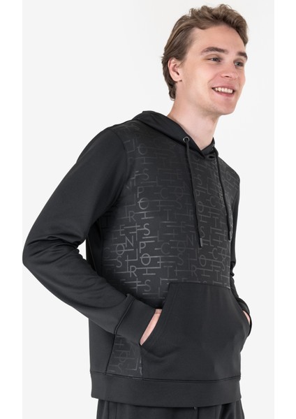 Siyah Erkek Kapüşonlu Sweatshirt 23N-1137 fiyatları