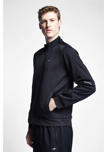 Siyah Erkek Fermuarlı Sweatshirt 23S-1247-23N fiyatları