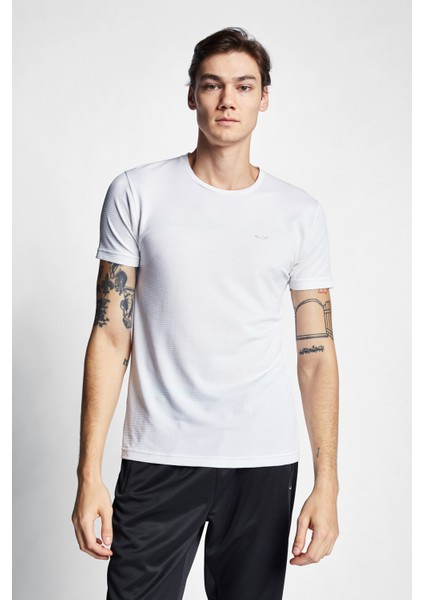 Beyaz Erkek Kısa Kollu T-Shirt 23S-1294-23B fiyatları