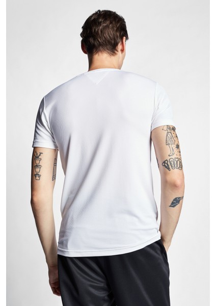 Beyaz Erkek Kısa Kollu T-Shirt 23S-1294-23B modelleri