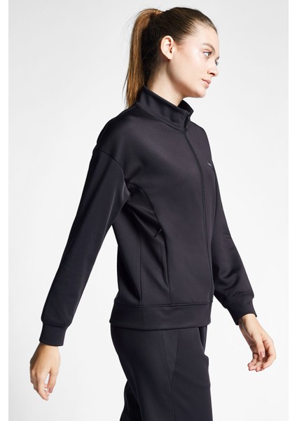 Siyah Kadın Fermuarlı Sweatshirt 24S-2208-24B fiyatları