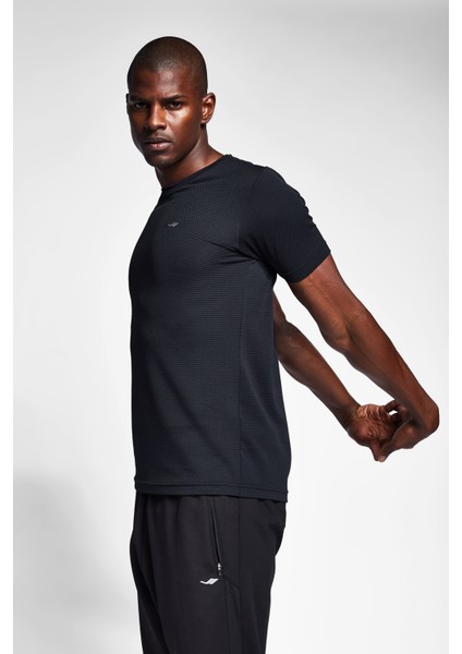 Siyah Erkek Kısa Kollu T-Shirt 23S-1298-23B fiyatları