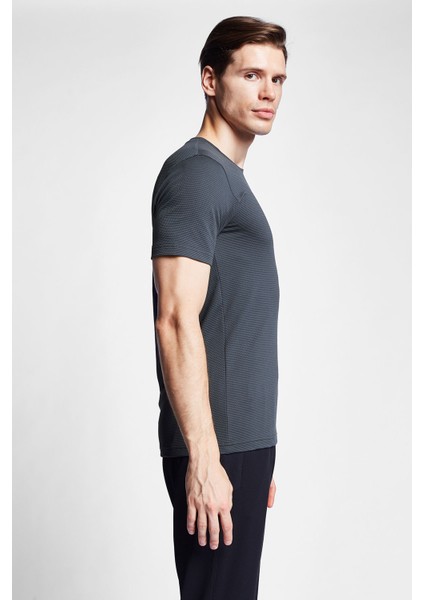 Antrasit Erkek Kısa Kollu T-Shirt 24S-1294-24B