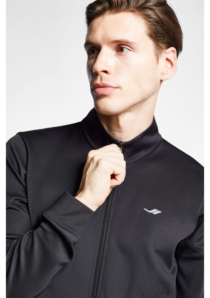 Siyah Erkek Fermuarlı Sweatshirt 24S-1249-24B modelleri