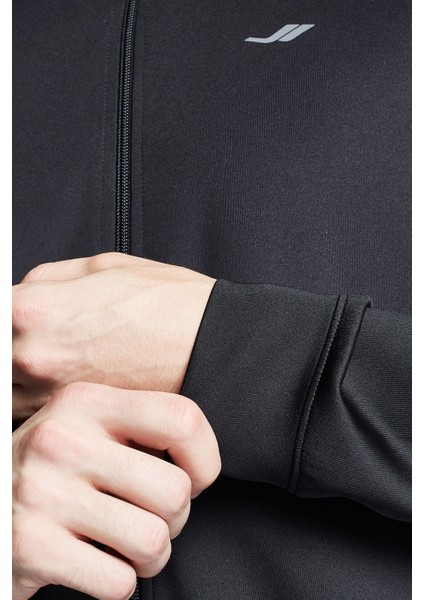 Siyah Erkek Fermuarlı Sweatshirt 24S-1249-24B fırsatları