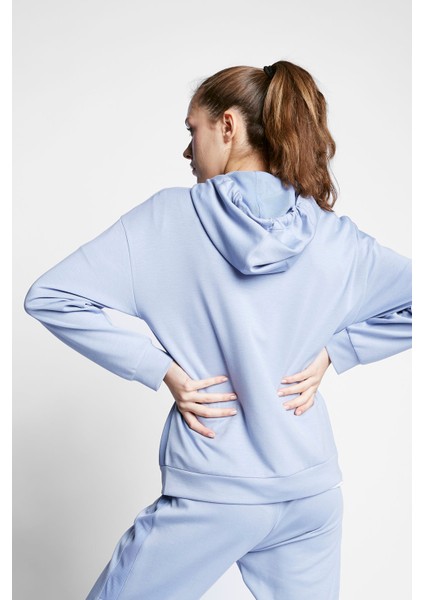 Comfort Fit 23BTBS002118LAVL Lavanta Kadın Fermuarlı Kapüşonlu Sweatshirt 23B-2118 fiyatları
