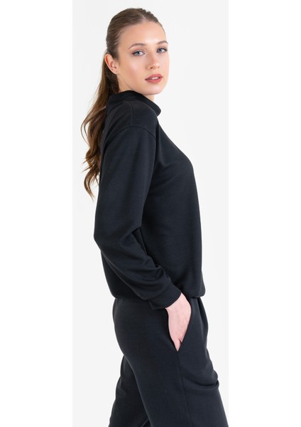 Siyah Kadın Uzun Kol Sweatshirt 23N-2105 fiyatları
