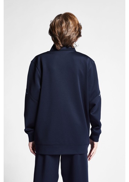 Lacivert Çocuk Fermuarlı Sweatshirt 24S-3249-24B