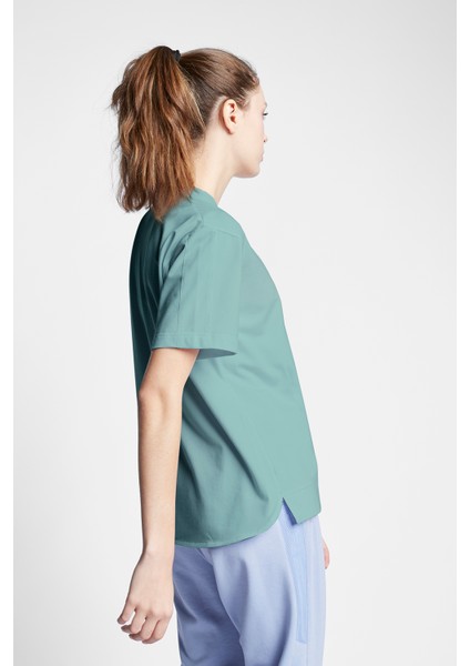 Yeşil Kadın Kısa Kollu T-Shirt 23B-2120 modelleri