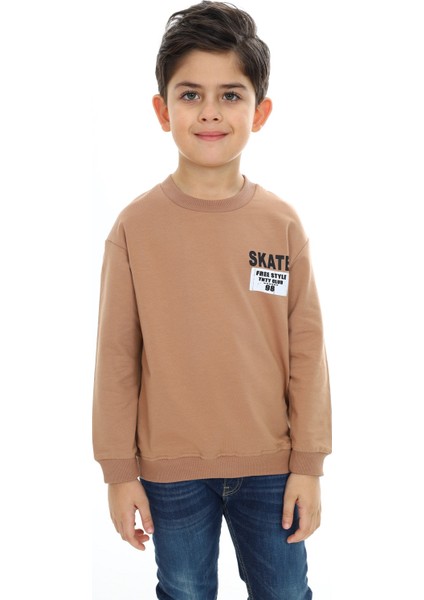 Erkek Çocuk Baskılı Sweatshirt