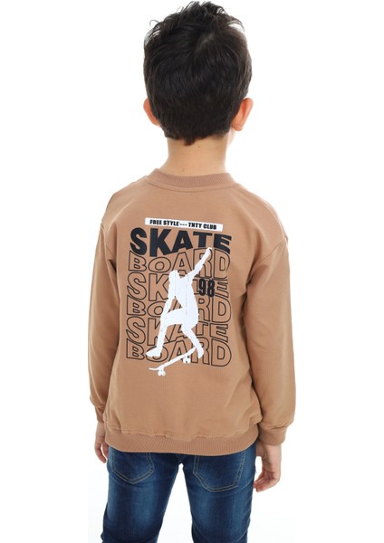 Erkek Çocuk Baskılı Sweatshirt