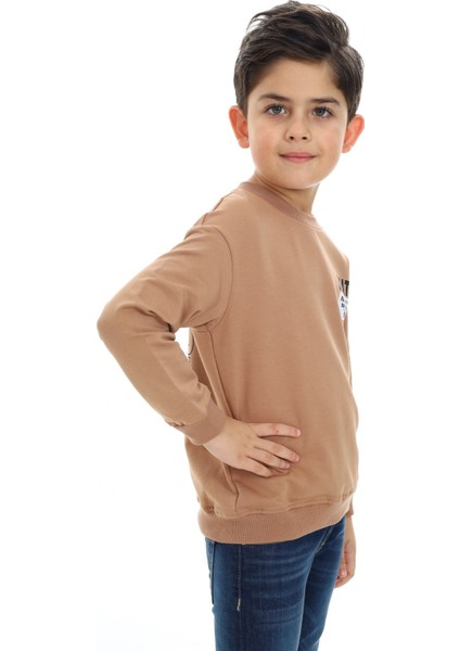 Erkek Çocuk Baskılı Sweatshirt