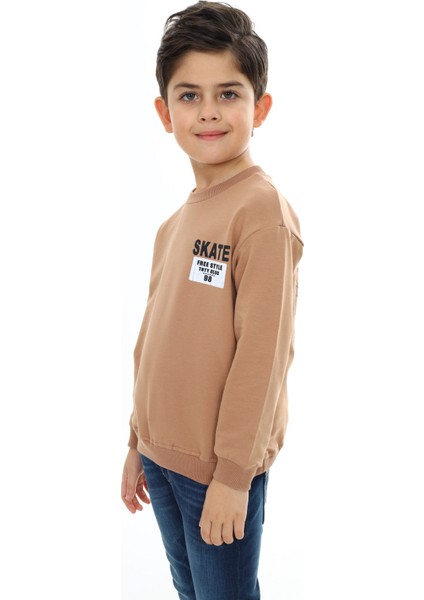 Erkek Çocuk Baskılı Sweatshirt