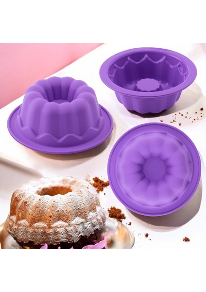 Silikon Klasik Mini Kek Kalıbı 6'lı Paket