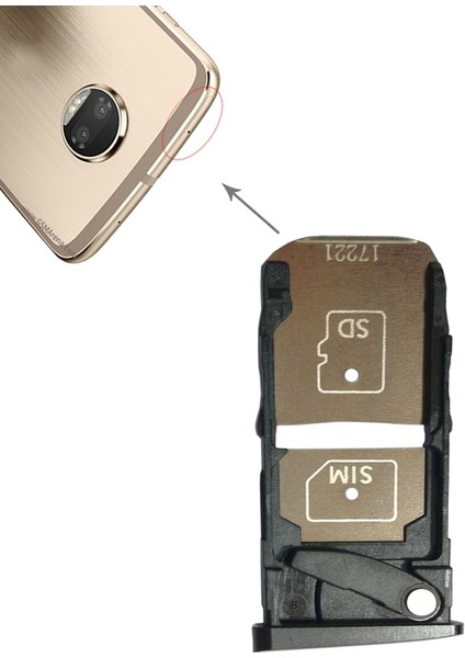 Motorola Moto Z2 Force Için Tepsi+Mikro Sd Kart Tepsisi (Yurt Dışından)