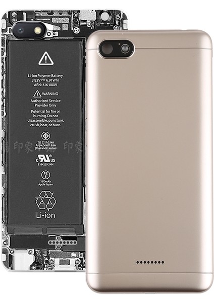 Xiaomi Redmi 6A Için Yan Tuşlu Arka Kapak (Yurt Dışından)